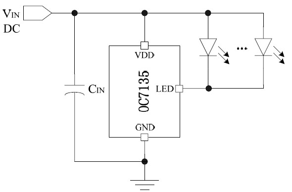 OC7135 線性降壓_LED恒流照明驅(qū)動(dòng)器