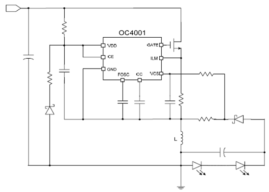 OC4001高精度、高效率升降壓型LED恒流驅(qū)動(dòng)芯片