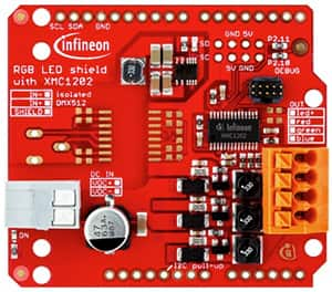 Infineon 的 XMC1202 RGB LED 擴(kuò)展板圖片