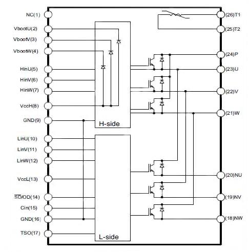 STMicroelectronics SLLIMM 原理圖